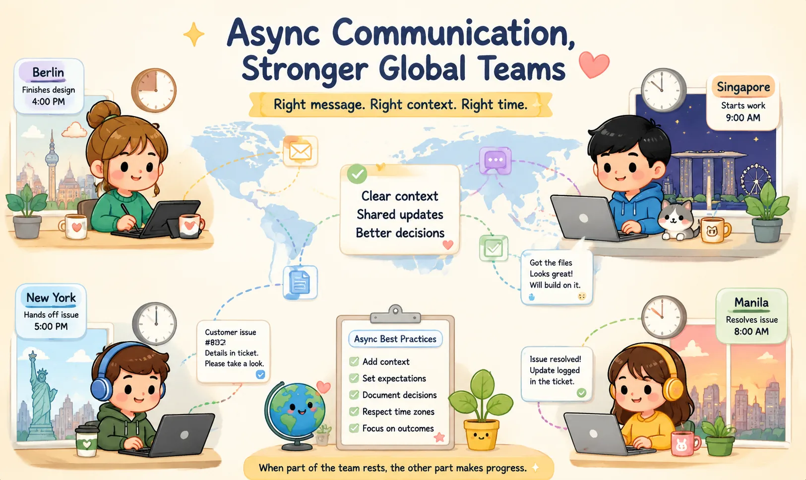 Article cover 18: The Ultimate Guide to Asynchronous Communication for Global Distributed Team