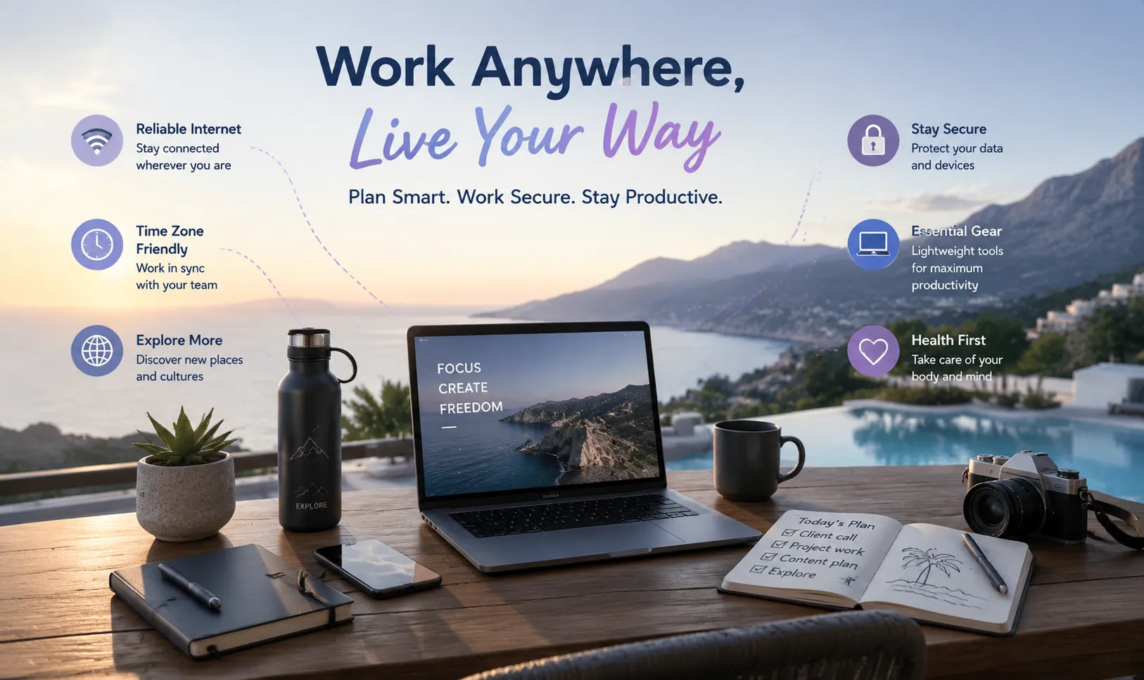 Article cover 20: The Digital Nomad Guide for 2026: Gear, Tools, and Workflows for Working From Anywhere