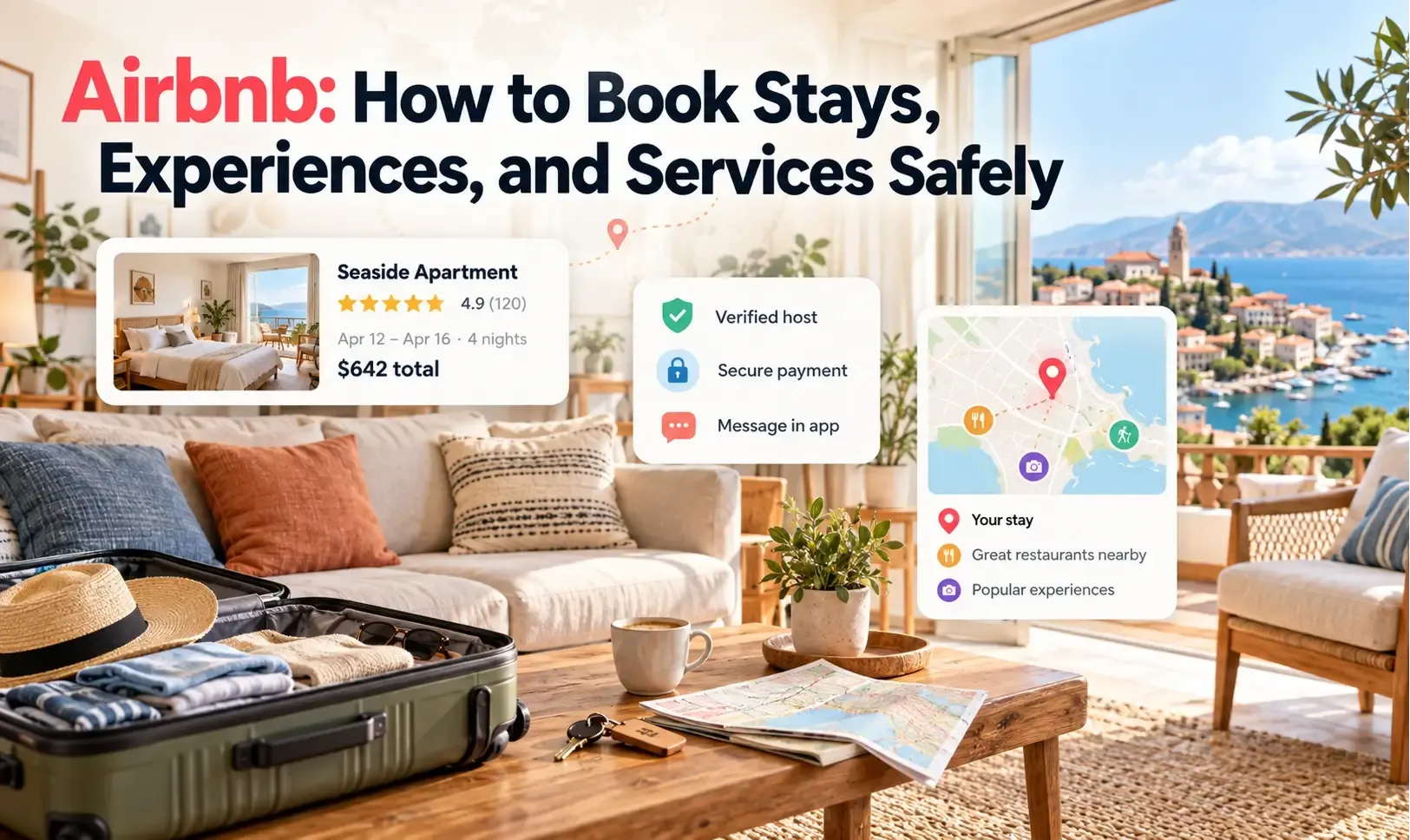 Article cover 4: Airbnb: How to Book Stays, Experiences, and Services Safely